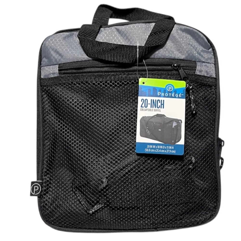 PROTOGE Collapsible Black 20 Inch Duffle Bag NWT